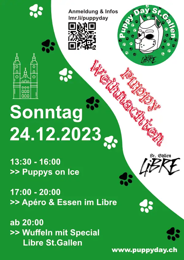 Puppy Day Flyer Weihnachten 2023